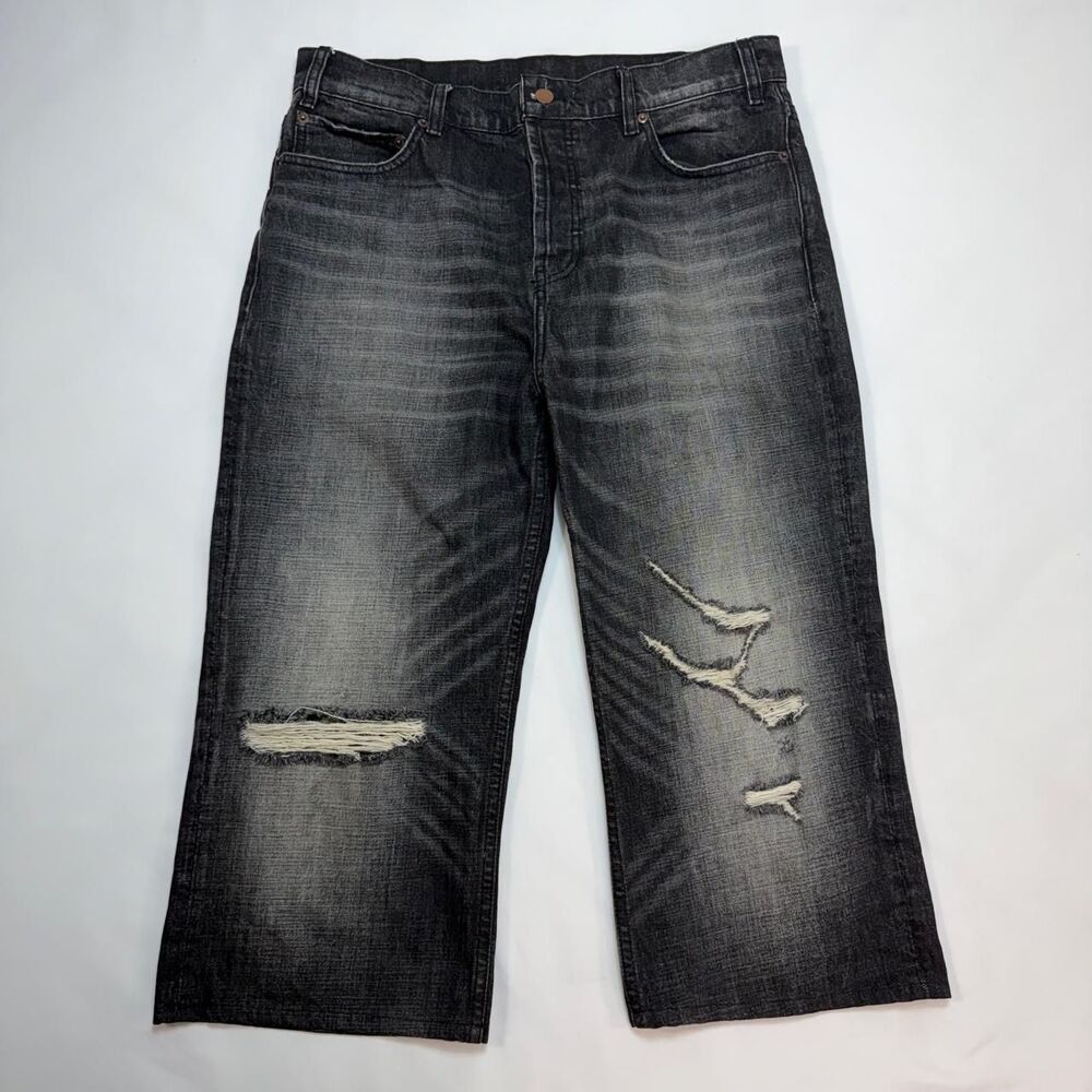 Bravest Studios Baggy Denim Black Size 32 | 20" inseam | Missing button